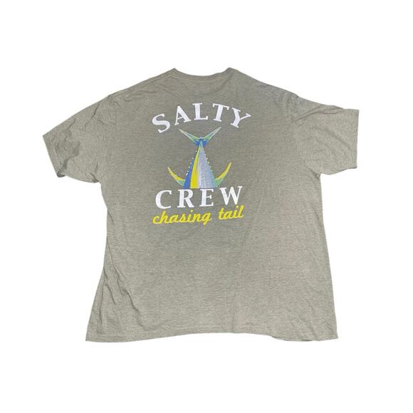 Salty Crew Mens Chasing Tail Heathers Shirt Size 2XL Fishing Boating - Picture 2 of 4